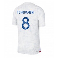 Camisa de time de futebol França Aurelien Tchouameni #8 Replicas 2º Equipamento Mundo 2022 Manga Curta